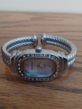 Ladies Cote d Azur Quartz Cuff Watch - WORKS!